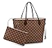 Womens Shoulder Bag MM 32cm brown damier with pink inside