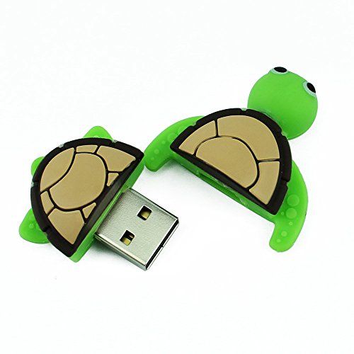 CHUYI Animal Series Sea Turtle Shape 32GB USB 2.0 Flash Drive Novelty and Cute Pen Drive Data Storage Thumb Drive U Disk Jump Drive Pendrive