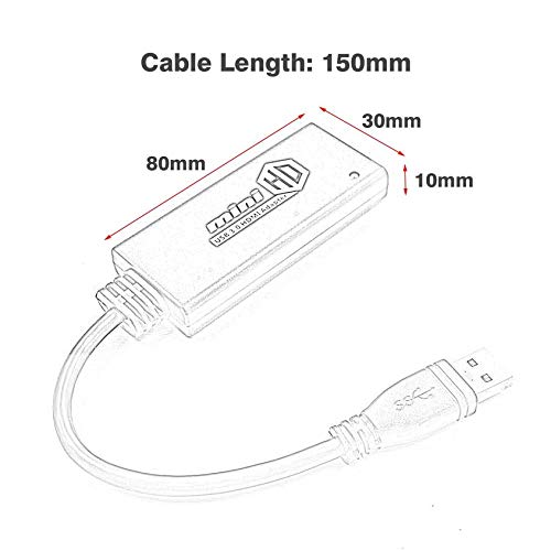 Florenceenid Mini USB 3.0/ USB 2.0 to HDMI Adapter External Graphics Audio Card Converter