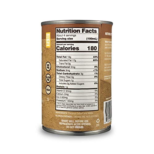 image for Nature's Greatest Foods, Pure Coconut Milk, Easy Open Can, No Guar Gum