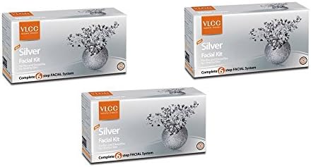 3 x VLCC Silver Facial Kit - Purifies & Detoxifies for Healthy Skin (Pack of 2)