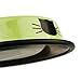 Petfamily Stainless Steel Cat Bowl, Heavy Duty Cats and Dogs Bowls with Non-Skid Rubber Base, Pet Food Bowls, 8 Ounce, Set of 2 (Green/Orange)