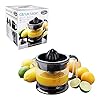 Quest-600ml-Citrus-Juicer-Easy-Pour-Spout-and-Adjustable-Pulp-Control-Auto-Reverse-and-Start-and-Stop-Dishwasher-Safe-Includes-Filter-Black Quest 34229 600ml Citrus Juicer/Easy Pour Spout & Adjustable Pulp Control/Auto Reverse / 2 Cone Sizes/Dishwasher Safe…