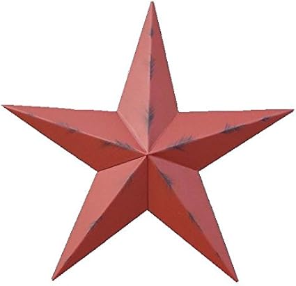 Amazon Com 40 Inch Rustic Barn Red Barn Star Made With