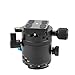 Gemtune DH-55 Panoramic Ball Head Tripods Head with Indexing Rotator, with Quick Release Plate &Clamp.