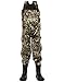 OAKI Oakiwear Toddler & Childrens' Neoprene Waterproof Fishing Waders Camo, 12/13 Big Kid