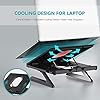 Laptop-Stand-Jelly-Comb-Ergonomic-Notebook-Riser-Desk-9-Level-Adjustable-with-Foldable-Legs-Phone-Holders-and-Cooling-Design-for-Macbook-Tablet-Book-ComputerDesktop-Monitor-Black Laptop Stand, Jelly Comb Ergonomic Notebook Riser Desk 9-Level Adjustable with Foldable Legs, Phone Holders and Cooling…