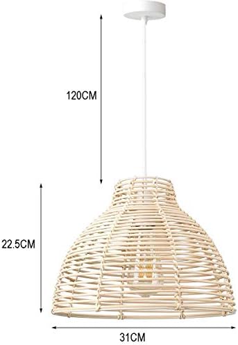 Comprar online | Candelabro Ratán Luz, Moderno Ronda Cesta de Mimbre