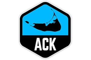 Squiddy Nantucket ACK - Vinyl Sticker Decal for Phone, Laptop, Water Bottle (2.5" high)