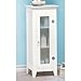 White Three Level Storage Cabinet 13.75x11.75x33