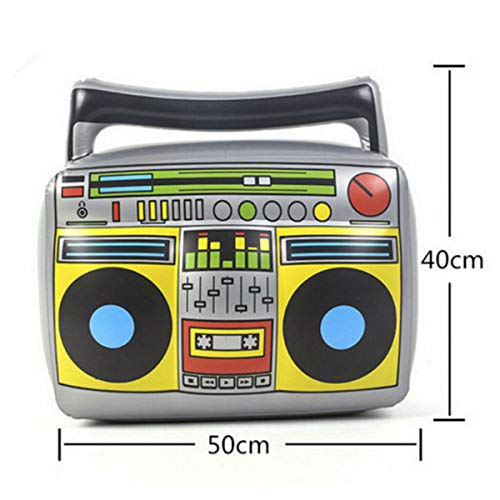 20â€ Party Inflatable Boom Box PVC Radio, Inflatable Props 80s Party Decorations, Pack of 2