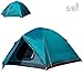 NTK Colorado GT 5 to 6 Person Tent for Camping | 10x10 ft Camping Tent with Waterproof Dome, Breathable Mesh & 2 Doors | Instant Tent for 6 Person | 2500 mm Warm & Cold Weather Outdoor Tent