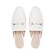 JENN ARDOR Mules for Women Flats Backless Loafers Shoes Slip On Slippers Pointed Toe Low Heel Work Slides Womens Mules Casual Shoes