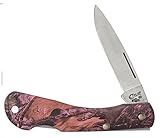 Case Pink Camo Mini Black Horn Pocket Knife