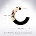 Enameljewelries Wave Tortoise Shell Hoop Earrings Lightweight Acrylic Resin Hoop Earrings with Hypoallergenic 925 Silver Post for Women (C5#Leopard)