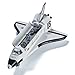 Die-cast Metal Space Shuttle with Astronaut Figures (Set Includes 1 Metal Die-cast Pull and Go Space Shuttle 7'' Long with 12 Astronaut Toy Figurines 3'' Tall)