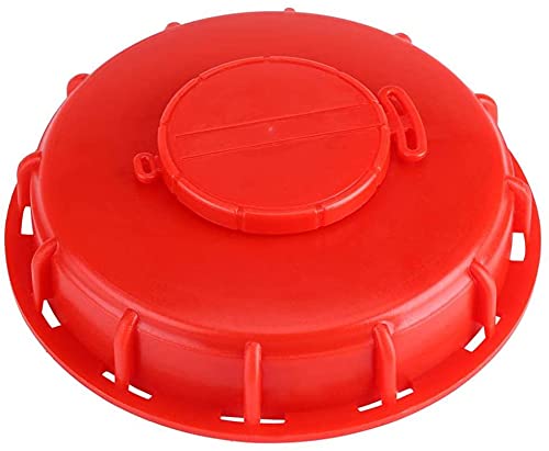 IBC Tank Lids Cover IBC Tote Lid Cap 163mm for Schutz Mauser By Beinil,275-330 Gallon (Red Breathing Cover)
