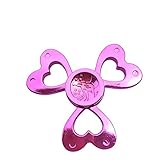 Fidget Spinner UCLL Lovely Heart Hand Spinning Toy EDC Focus Stress Reducer Toy Perfect for Girl (Purple Heart)