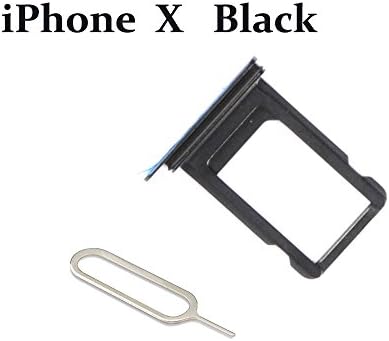 Ogodeal Sim Card Tray Holder Replacement With Waterproof Rubber Seal Ring Sim Card Removal Open Eject Pin Tool For Iphone X 5 8 Black All Carriers Amazon Sg Electronics