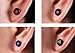 Bundle Monster Titanium Black Stainless Steel Barbell Crystal Earrings 8pc Mens