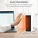 Personal Space Heater, Portable Oscillating Electric Heater, Horizontal-vertical dual use with Over-Heat Protection, Quick Heat-up for Home Office