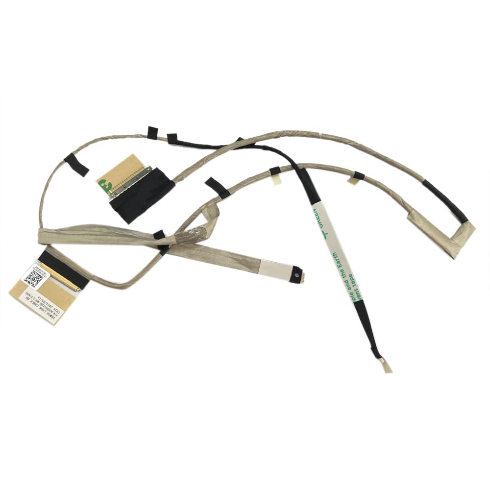 Gintai Touch LCD LVDS LED Screen Video Display Flex Cable for Dell Ins-piron 3521 3537 5521 5535 5537 VBW00 HD 40PIN DC02001VJ00 0HD9HG