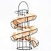 KYY Egg Skelter Spiral Design Metal Egg Rack Egg Dispenser Modern Egg Storage Display Holder, 20-24 Eggs (Black)