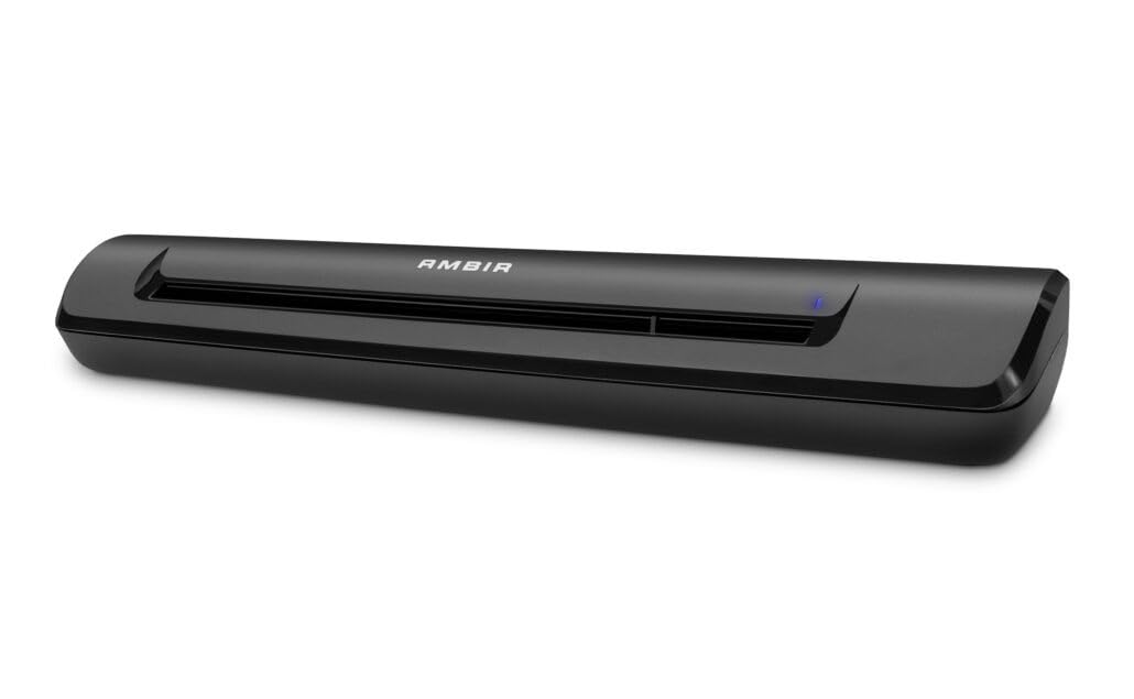 Ambir TravelScan Pro 600-BCS Simplex Document Scanner with AmbirScan Business Card for Windows PC