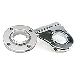 Helix Suspension Brakes and Steering HEXSTCOL25FM Universal 2 Swivel Base Floor Mount & 2 Chrome Steering Column Drop Combo