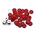 Bilywey Left Right Center Dice Game Set with 3 Dices + 36 Red Chips (Red)