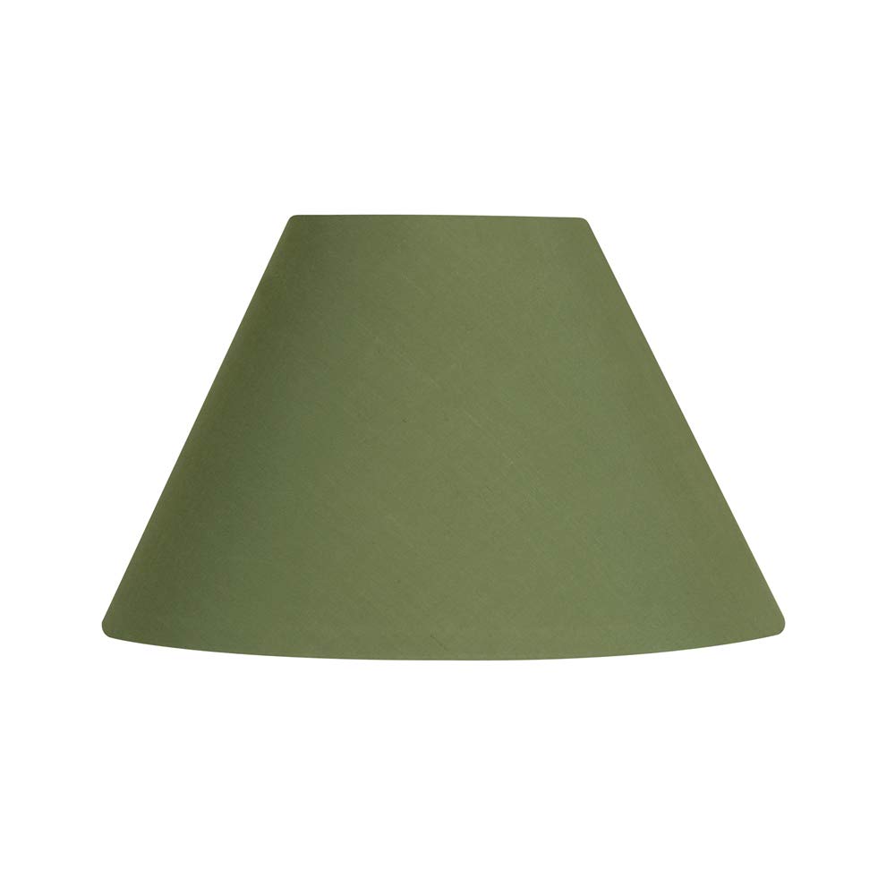 Oaks Lighting Cotton Coolie Shade, Olive