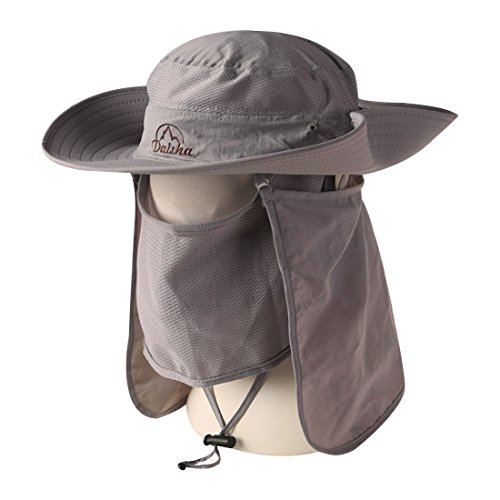 Wide Brim Fishing Sun Hat-360° UV Protection UPF 50+ Summer Outdoor Sun Protection Fishing Cap with