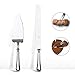 OTW PAVILION 2 Piece Wedding Cake Knife and Server Set,18/10 Stainless Steel Cake cutting Set Pie Server Cake Cutter Knife for Birthday,Anniversary,Holiday,Baby Shower,Party