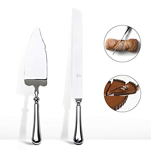 OTW PAVILION Stainless Steel Silverware Wedding Cake Knife and Server