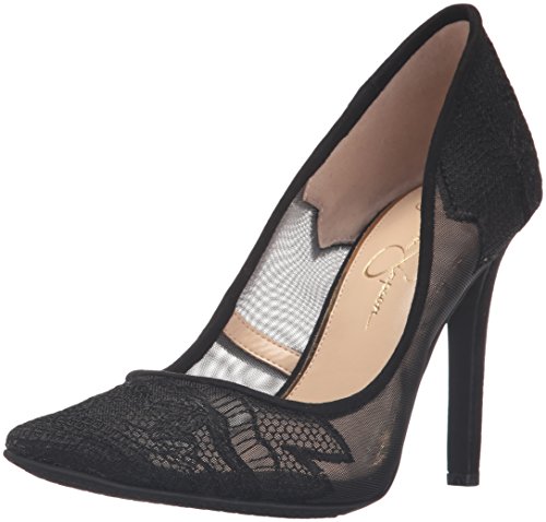 Jessica Simpson Women's Camba Dress Pump, Sheer Black, 8 M US
