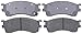 ACDelco Silver 14D893M Semi-Metallic Front Disc Brake Pad Set with Wear Sensor