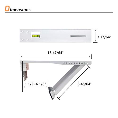 LBG Products Universal Window Air Conditioner Bracket Light Duty Support Up to 85 lbs, Designed for  - //coolthings.us