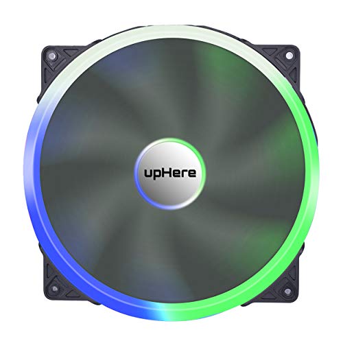 upHere-rainbow-LED-200mm-Computer-Case-Fan-super-Silent-PC-Cooling-Fan-High-Air-Flow-Fan-Case-FanP200CF