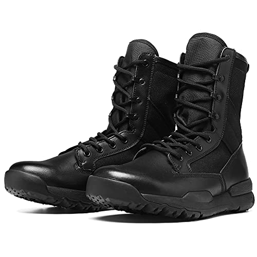 IODSON Mens'Lightweight Combat Boots Military Tactical Army Shoes (8.5 (D) M US, Black) Pricepulse