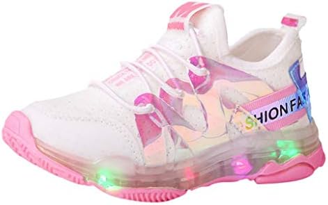 Sameno LED Baby Shoes 1-6 T Light Up Luminous Walking Shoes Jelly Soft Sole Kids Sneakers Gifts for Toddler Boys Girls