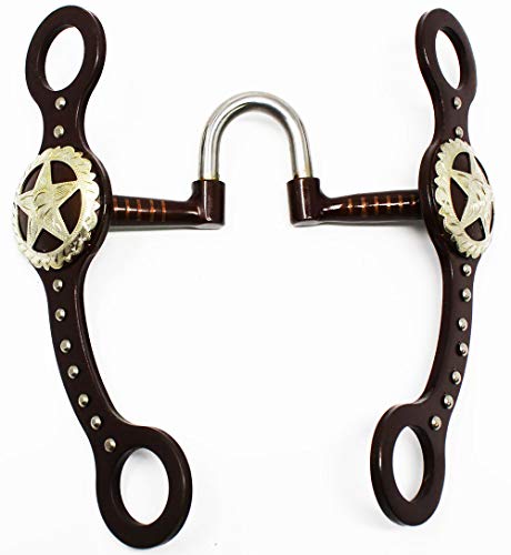 Tackmaster Dotted Silver Star Engraved Sweet Iron Correction Horse Bit Bridle 35109