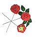 J-Rijzen Artificial Flowers 50PCS Real Looking Coral Fake Roses with Stem for DIY Wedding Bouquets Centerpieces Party Baby Shower Home Decorations (Coral)