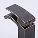 KES NSF Bathroom Waterfall Faucet Single Handle One Hole Lavatory Basin Vanity Sink Lead Free Brass cUPC Faucet Oil Rubbed Bronze, L3109ALF-ORB
