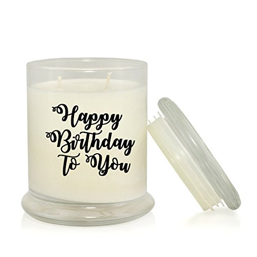 Happy Birthday to You 8.5 oz Soy Candle - Birthday Gift - Rain Water Scented