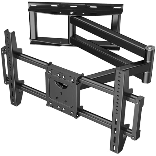 TETVIK Soporte de TV Movible para Pantallas De 32″ a 80 ″, Soporte de Pared para Monitores LCD, LED y OLED, Articulado Inclinable y Giratorio con 3 Brazos, Soporta hasta 40 Kg, VESA Máx 600x400mm.