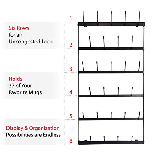 3 Metal+Coffee+Mug+Rack+Organizer