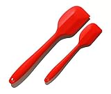 Professional Silicone Spatula Set Heat Resistant, Non-Stick, Seamless Design For Baking And Cooking- Best Large Spatula, Small Spatula