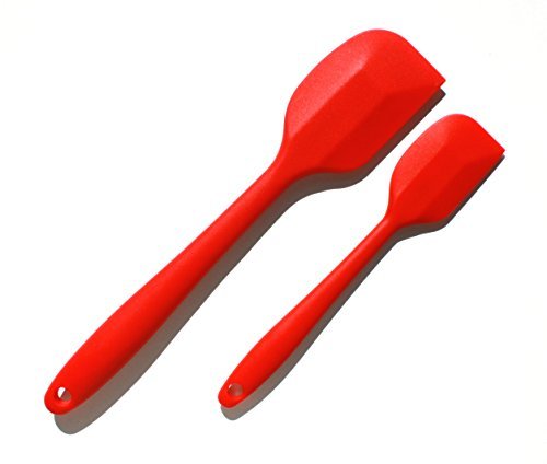 Professional Silicone Spatula Set Heat Resistant, Non-Stick, Seamless Design For Baking And Cooking- Best Large Spatula, Small Spatula