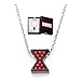 Marvel Avengers Black Widow Rhinestone Logo Necklace