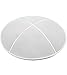 Zion JudaicaTM Suede Quality Kippot for Affairs or Everyday Use Single or Bulk (1PC, White)